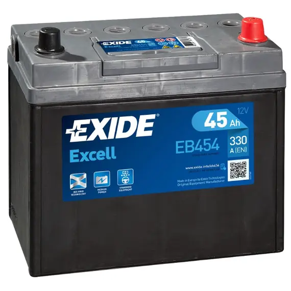 აკუმულატორი Exide EXCELL 45 ა*ს JI მარჯვ