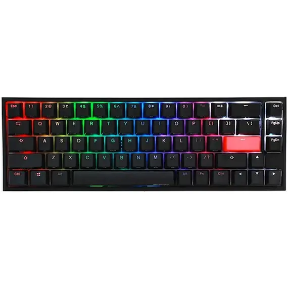 კლავიატურა Ducky Keyboard  One 2 SF, Cherry Red, RGB LED, RU, Black-White