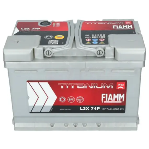 აკუმულატორი FIAMM TP L3X 74P 74 ა*ს L+