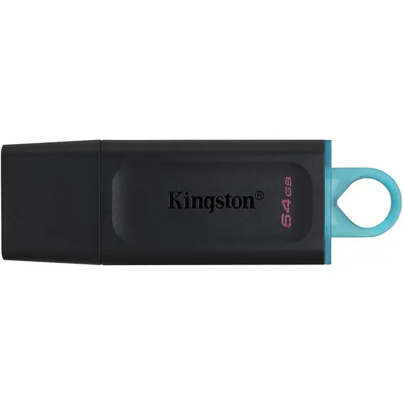 USB ფლეშ მეხსიერება kingston DTX 64GB USB3.2 Gen 1 DataTraveler Exodia (Black + Teal)