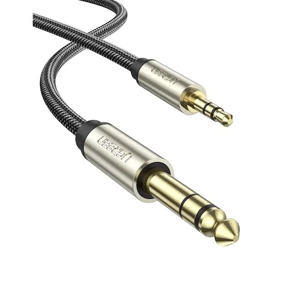 აუდიო კაბელი UGREEN (10630) 3.5mm to 6.35mm TRS Stereo Audio Cable 5m (Gray)