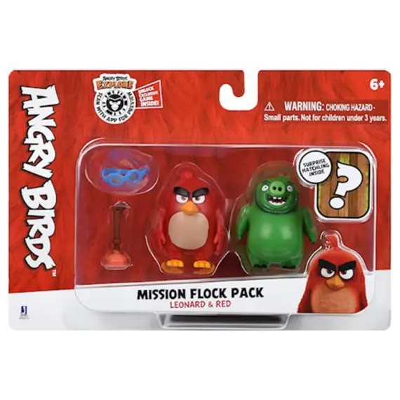 სათამაშო ნაკრები Jazwares ANB - Mission Flock (Red and Leonard)