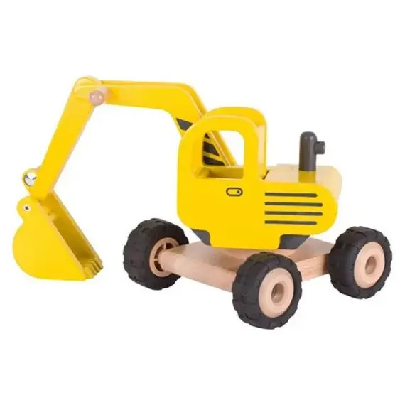 ხის ექსკავატორი goki Machine woodeni Excavator (yellow) 55898G