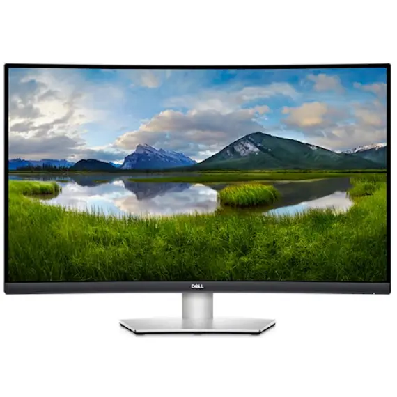 მონიტორი Dell 32 S3221QSA, 32", Curved Monitor, 4K UHD, VA, HDMI, USB, DP, Silver