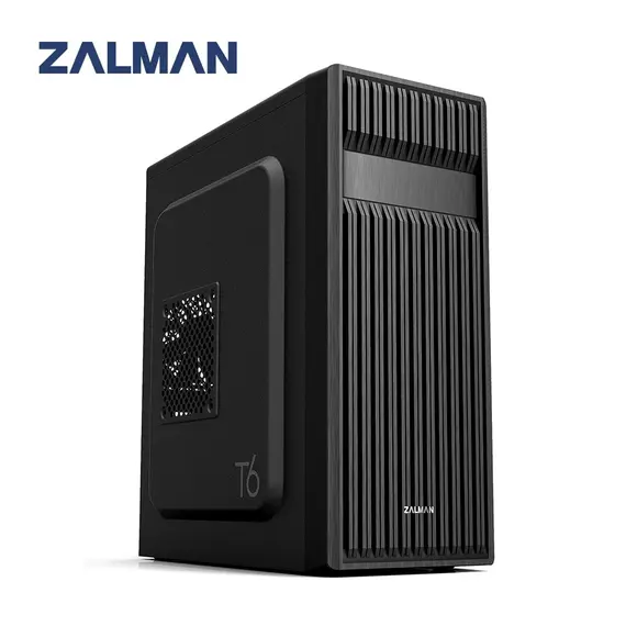 კომპიუტერის ქეისი Zalman T6, MidT, 2xUSB2.0,1xUSB3.0, 2x120mm, without PSU, black