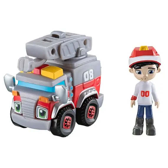 მანქანა Rev&Roll Die Cast Bo & Spritzer