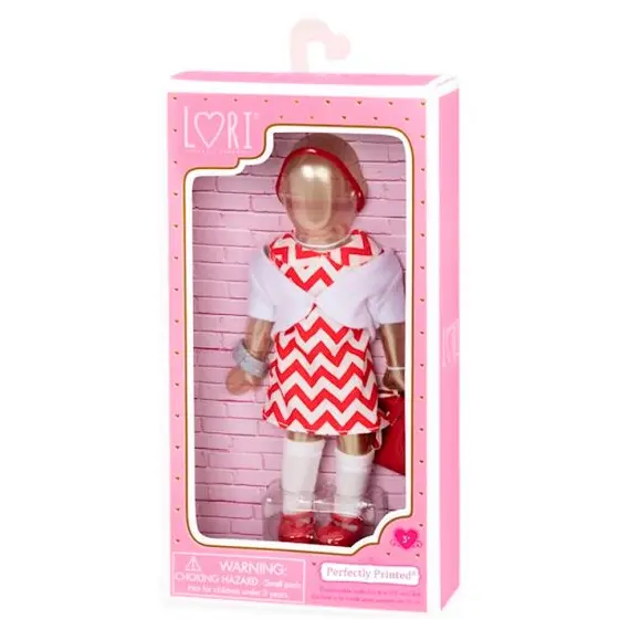 თოჯინის ტანსაცმელი LORI 6" DOLL CHEVRON DRESS