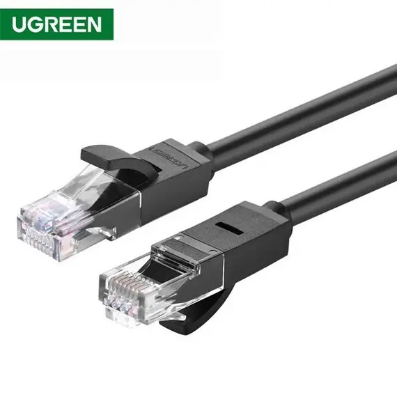 ქსელის კაბელი UGREEN NW102 (20161) Cat6 Patch Cord UTP Lan Cable 3m (Black)
