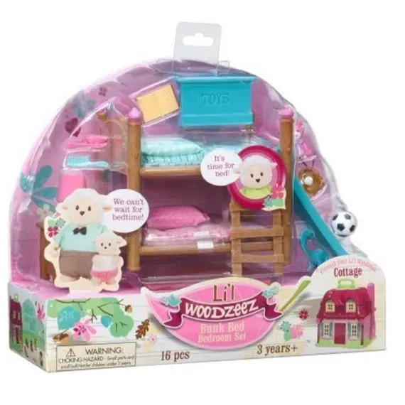 სათამაშო ნაკრები Li`l Woodzeez BUNK BED, KIDS ROOM 6169Z