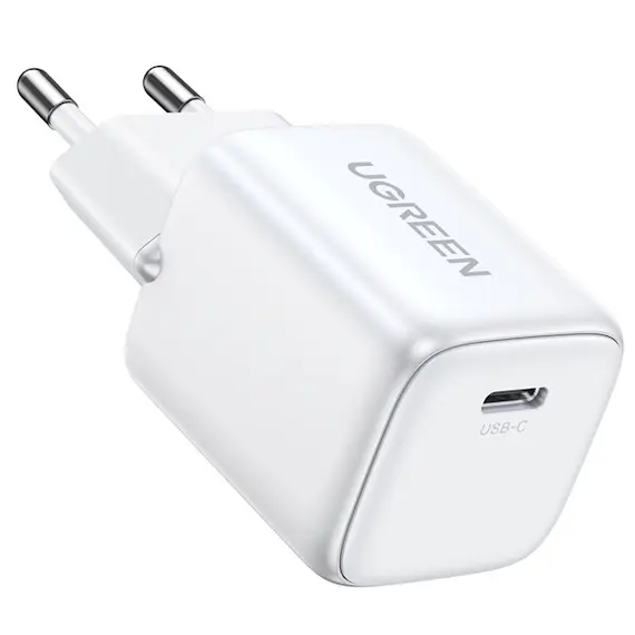 დამტენი UGREEN Charger Type-c CD318 (15324) Nexode Mini, 20W, Single port, USB-C, White