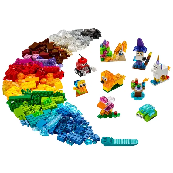 ლეგო LEGO Classic Creative Transparent Bricks