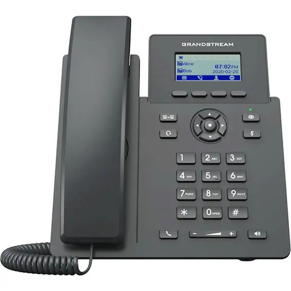 IP ტელეფონი Grandstream GRP2602 Carrier-Grade IP Phones 2 lines 4 SIP accounts Dual 10/100 Mbsps Ethernet ports HD audio (With PSU)