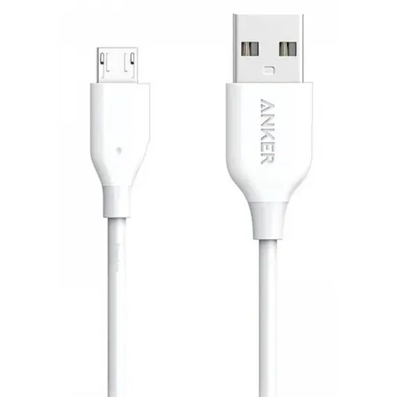 კაბელი ANKER - MICRO USB (3FT) WHITE A8132021