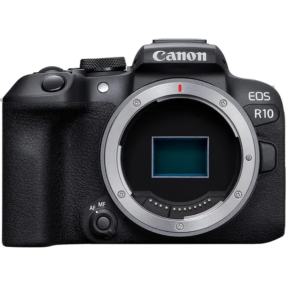 ციფრული ფოტოაპარატი Canon EOS R10 BODY 24.2MP APS-C CMOS Sensor 4K30 Video, 4K60 with Crop; HDR-PQ Multi-Function Shoe, Wi-Fi and Bluetooth