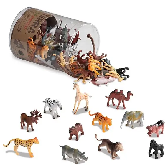 ველური სამყაროს სათამაშო ნაკრები Terra WILD ANIMALS IN TUBE