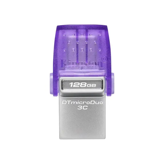 USB ფლეშ მეხსიერება Kingston 128GB DataTraveler microDuo 3C 200MB/s dual USB-A + USB-C (DTDUO3CG3/128GB)
