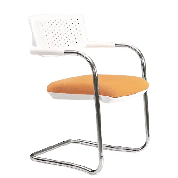 ვიზიტორის სავარძელი Furnee SF119, Visitor Chair, Silver/White
