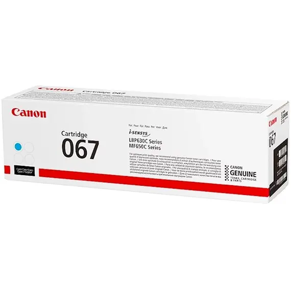 კარტრიჯი Canon 5101C002AA CRG067C, Toner Cartridge, 1250P, Cyan