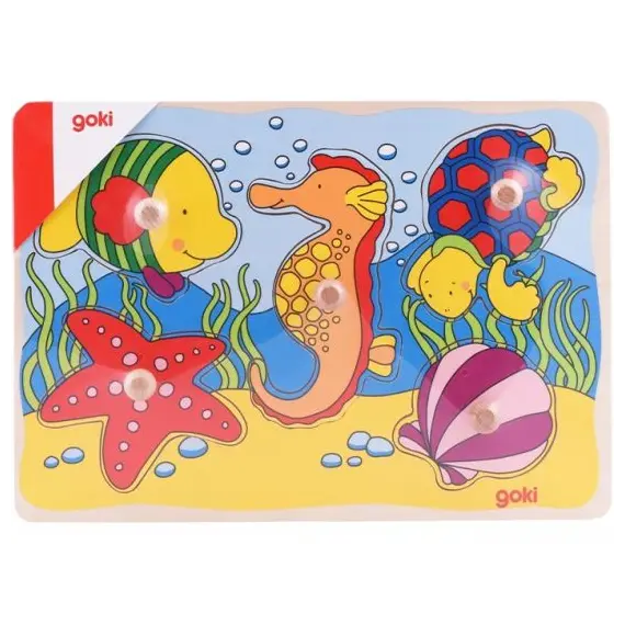 ასაწყობი ფაზლი Goki Puzzle Sea inhabitants 57515G-4
