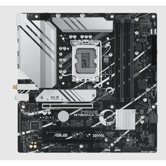 დედა დაფა ASUS Motherboard PRIME B760M-A WIFI s1700 B760 4xDDR5 M.2 HDMI DP Wi-Fi BT mATX