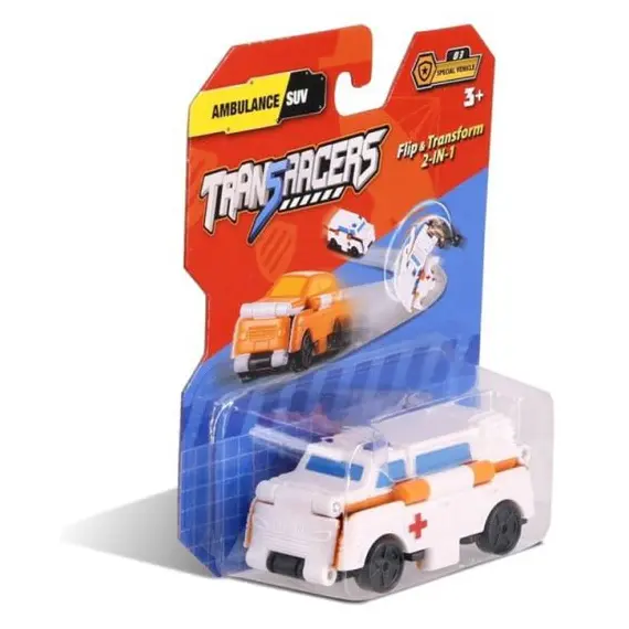 სათამაშო მანქანა TransRacers Ambulance & SUV