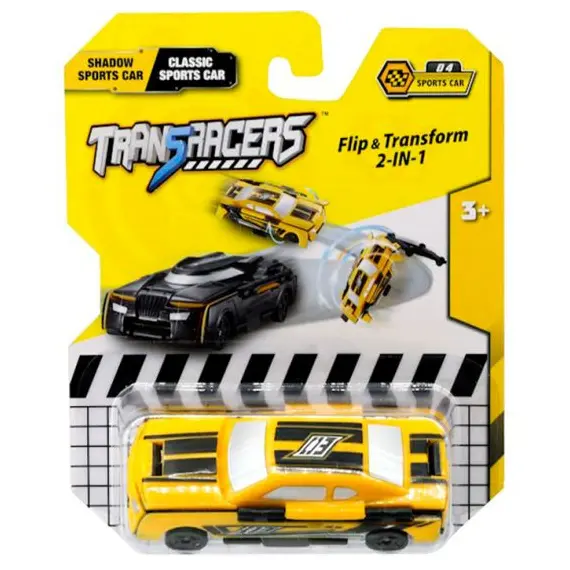 სათამაშო მანქანა TransRacers 2-in-1 Flip Vehicle- Sports Car