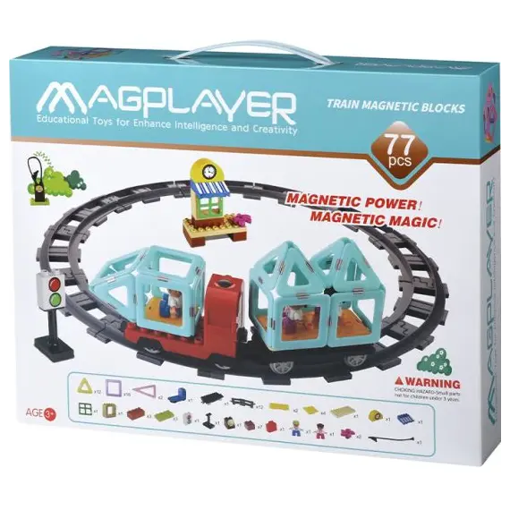 კონსტრუქტორი Magplayer Designer Train 77 e. MPH2-77