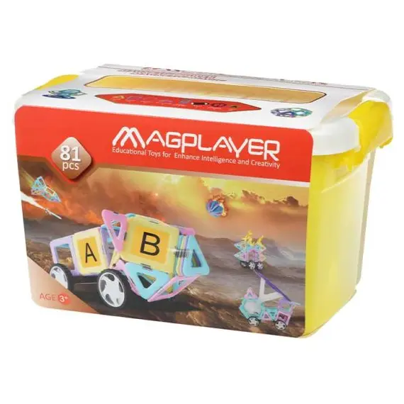 კონსტრუქტორი Magplayer Designer magnetic box set 81 e. MPT2-81