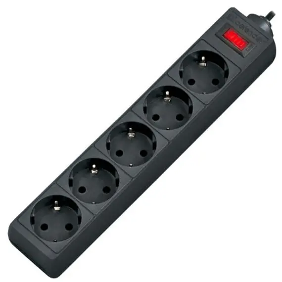 დამაგრძელებელი კაბელი Defender Power Strip ES 1.8m 5 Plug