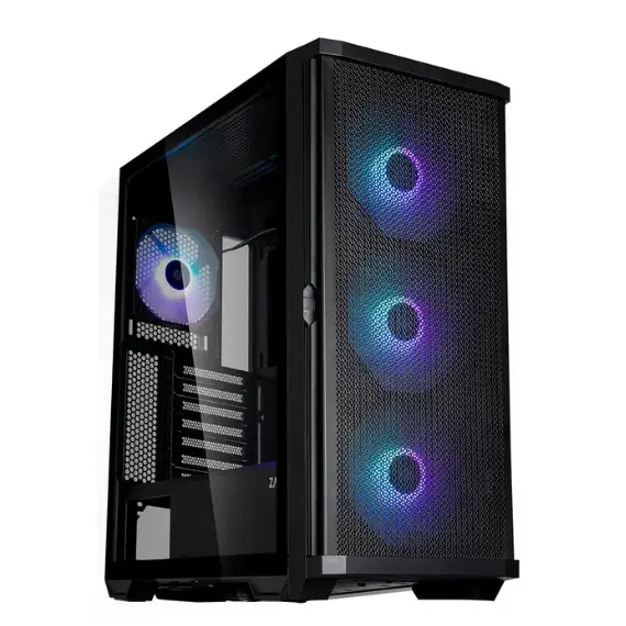 ქეისი Zalman Computer case Z10, without PSU, 2xUSB3.0, 1xUSB Type-C, 3x140mm Black fans, 1x120mm Black fans, TG Side Panel, EATX, Black
