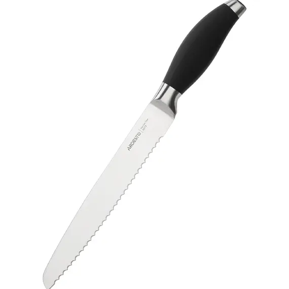 პურის დანა Ardesto Bread knife Gemini, 33 cm, blade length 20,3 сm, black, s/s, plastic