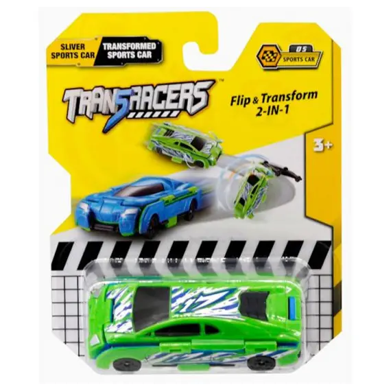სათამაშო მანქანა TransRacers 2-in-1 Flip Vehicle- Sports Transformed Car