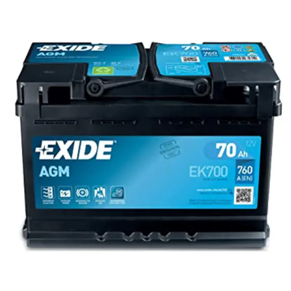 აკუმულატორი Exide AGM EK700 70 ა*ს R+