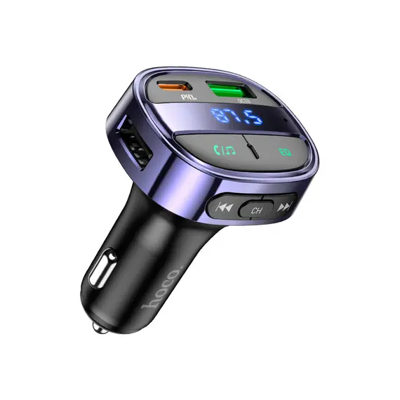მანქანის დამტენი Hoco E70 PD30W+QC3.0 car BT FM transmitter Magic Night
