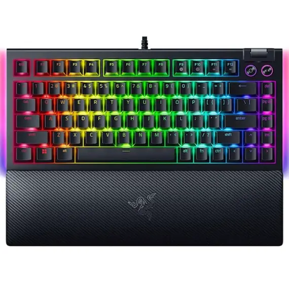 კლავიატურა Razer Keyboard BlackWidow V4 75% RGB 83key Mechanical Tactile Switch GEN-3 USB EN, black
