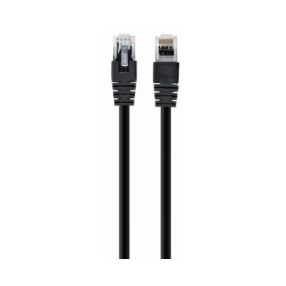 ქსელის კაბელი Gembird PP12-0.5M/BK Patch Cord UTP CAT5E 0.5m Black