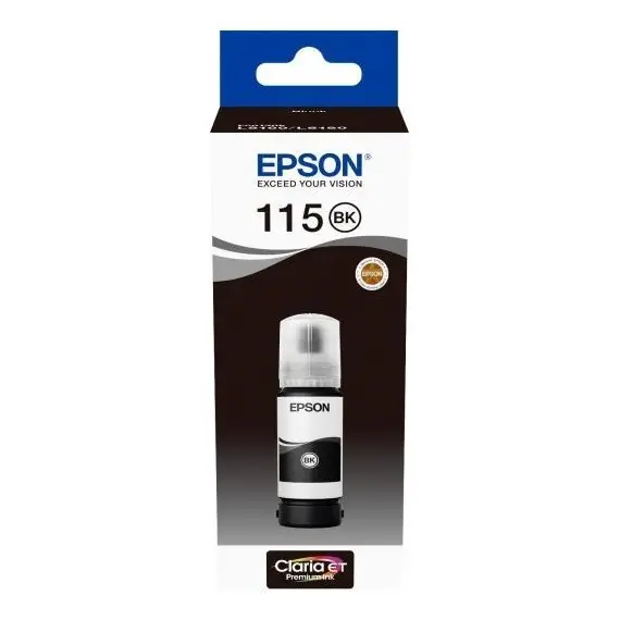 კარტრიჯის მელანი Epson EcoTank 115 I/C (b) L8160/L8180 Pigment Black INK Bottle