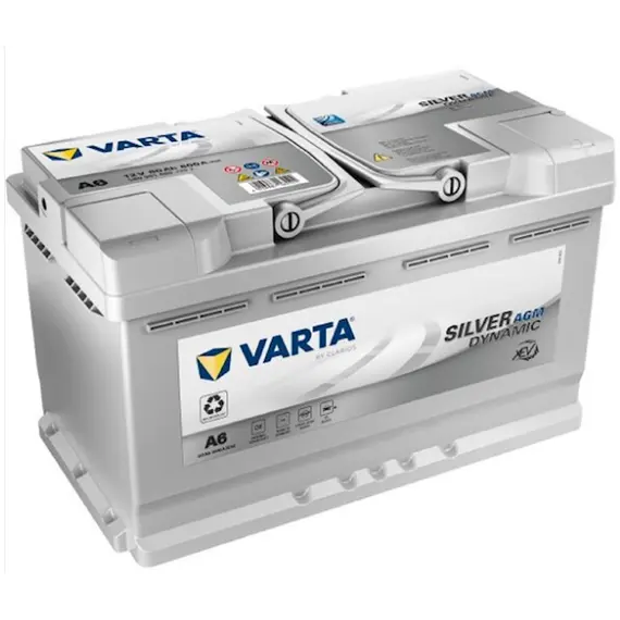 აკუმულატორი VARTA SIL AGM A6 80 ა*ს R+