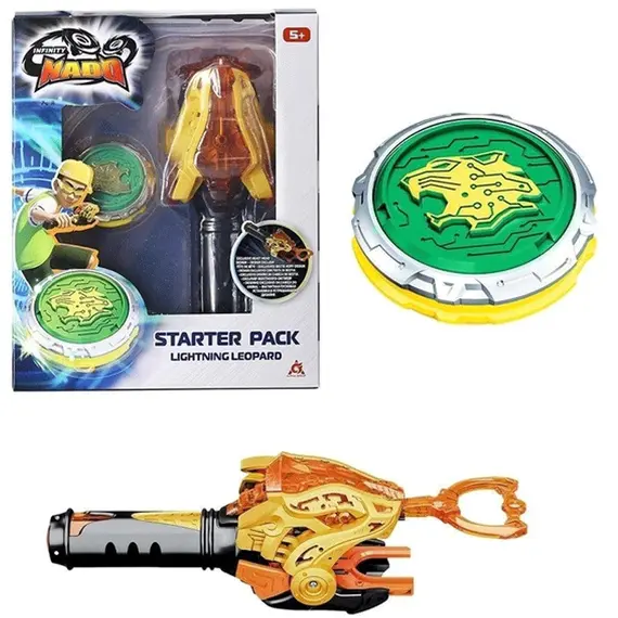 სათამაშო ნაკრები Infinity Nado VI Starter Pack Lighting Leopard