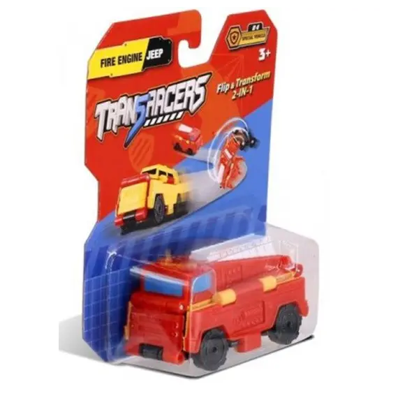 სათამაშო მანქანა TransRacers Fire Engine & Jeep