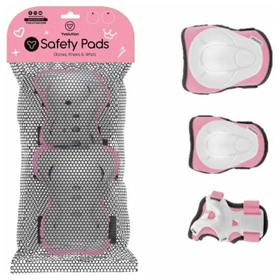 სამუხლე Yvolution Safety Pads 2021 Small Pink 30 units/Carton