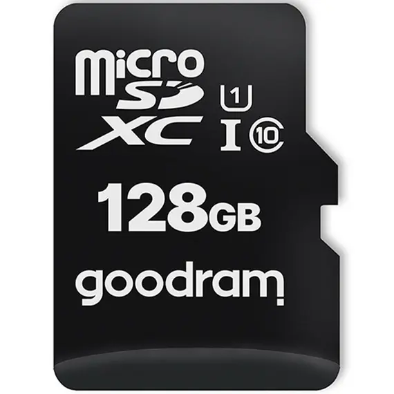 მეხსიერების ბარათი GOODRAM All in One 128GB MICRO CARD class 10 UHS I + card reader