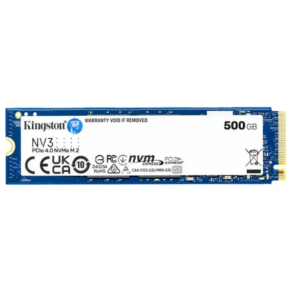 მყარი დისკი SSD Kingston M.2  500GB PCIe 4.0 NV3