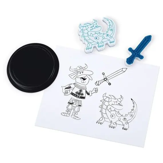 სათამაშო Janod SET OF 30 STAMPINOO WARRIORS STAMPS