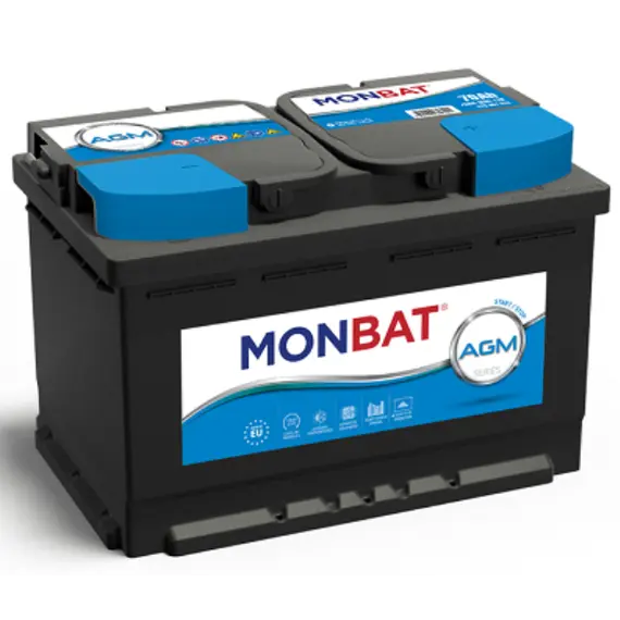აკუმულატორი MONBAT AGM GM01L6K3 105 ა*ს