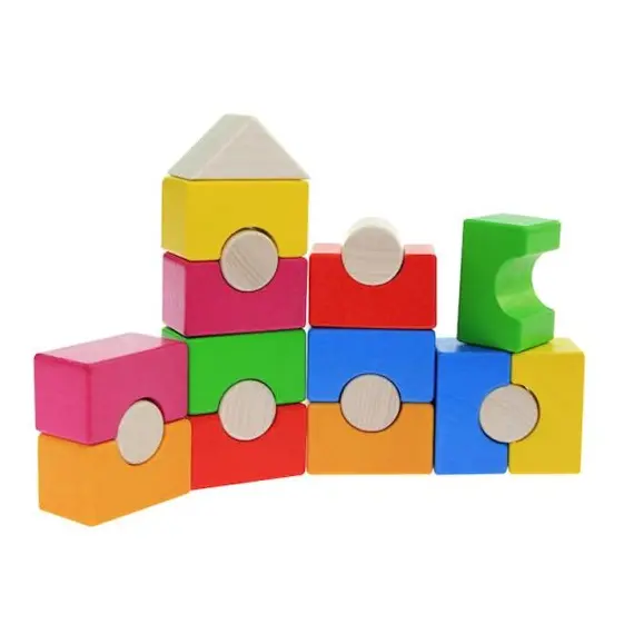 ხის კოშკი goki Stacking tower, rainbow house 58587