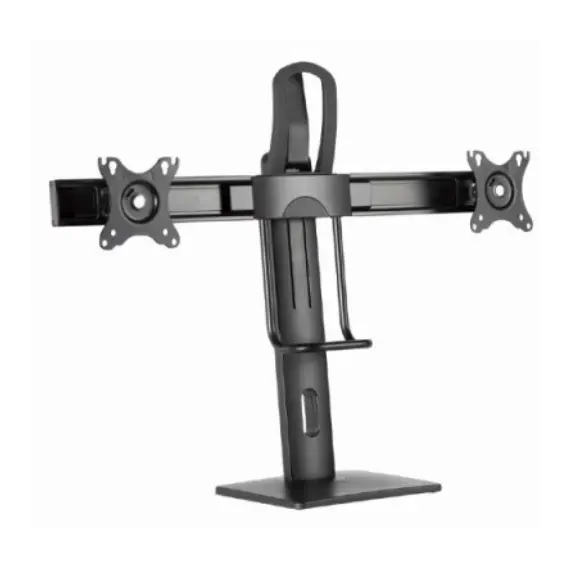 მონიტორის სადგამი Gembird MS-D2-01 Double monitor desk stand height adjustable 17"-27"