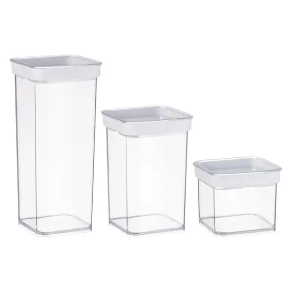 კონტეინერის ნაკრები Ardesto Food storage containers Fresh, 3pcs, plastic, white