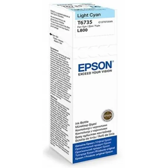 კარტრიჯი Epson L800 Light Cyan ink bottle 70ml (10 x 15 - 1800 Photo Pages) C13T67354A