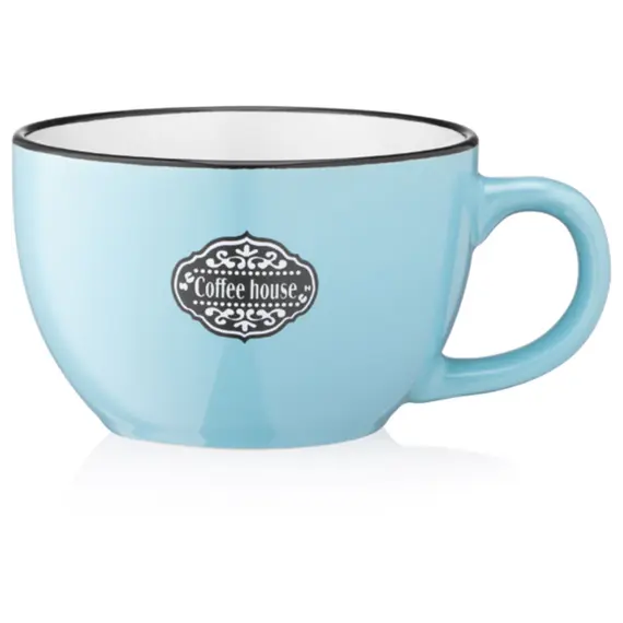 კერამიკის ჭიქა Ardesto Mug  Floerino, 480 ml , light blue, ceramics